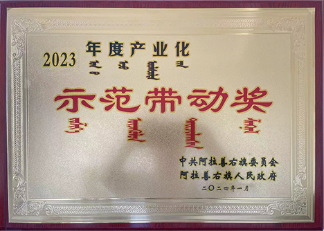 2023年度產(chǎn)業(yè)化示范帶動(dòng)獎(jiǎng)
